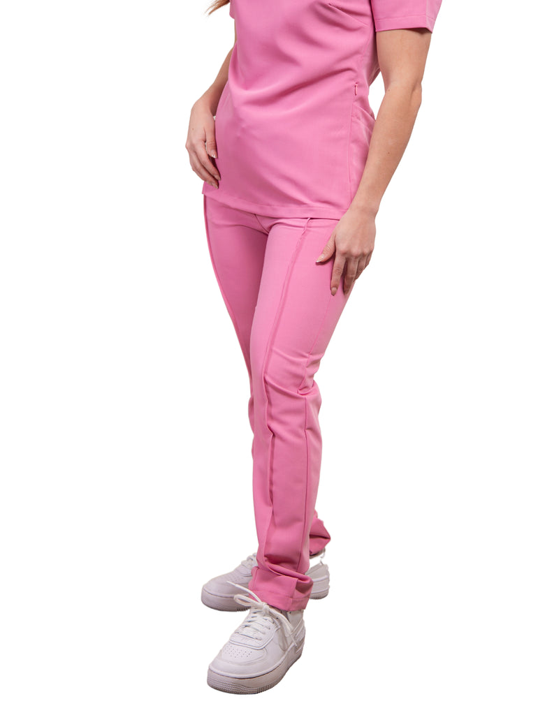 simply-scrubs Scrubs Women's Sweet Heart Neck Set Light Coral | scrub-supply.com