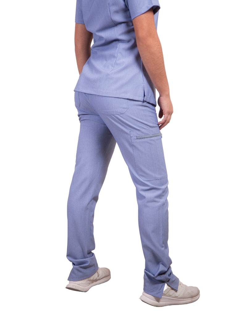 simply-scrubs Scrubs Women's 8 pocket Cargo Set Sky Blue | scrub-supply.com