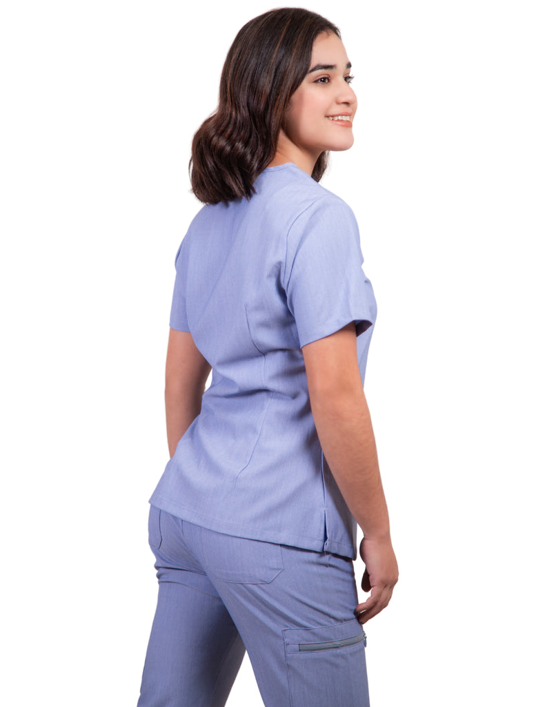 simply-scrubs Scrubs Women's 8 pocket Cargo Set Sky Blue | scrub-supply.com