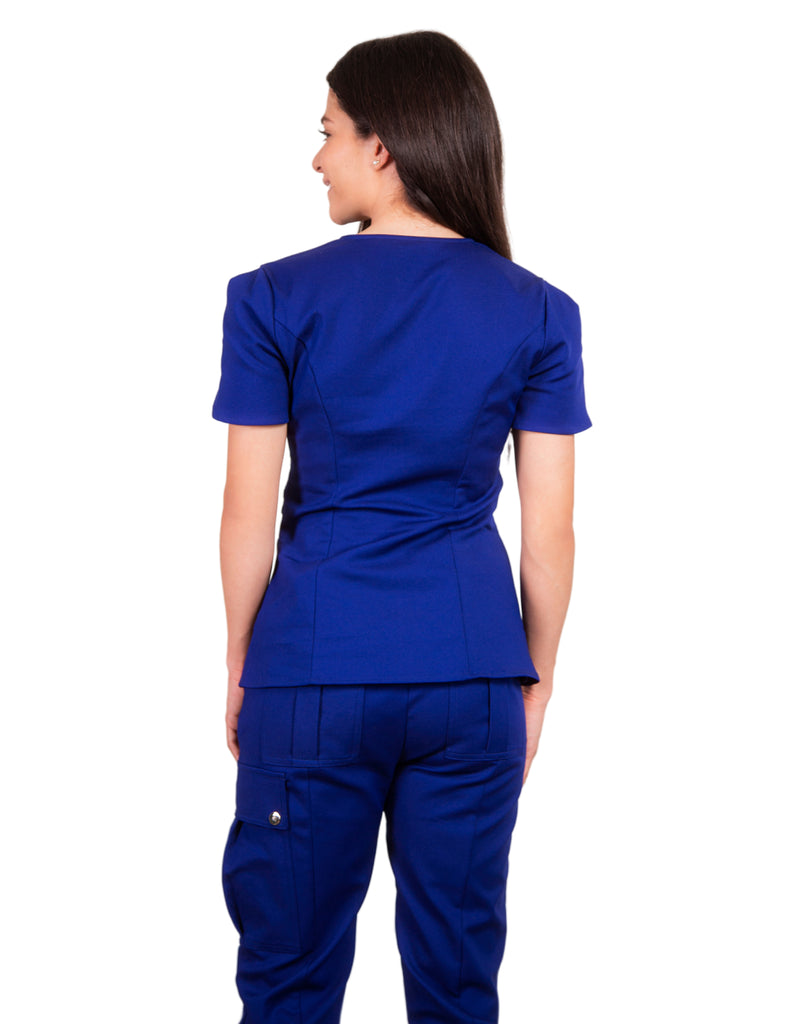 simply-scrubs Scrubs Women's Dutch Tulip Set Midnight Blue | scrub-supply.com