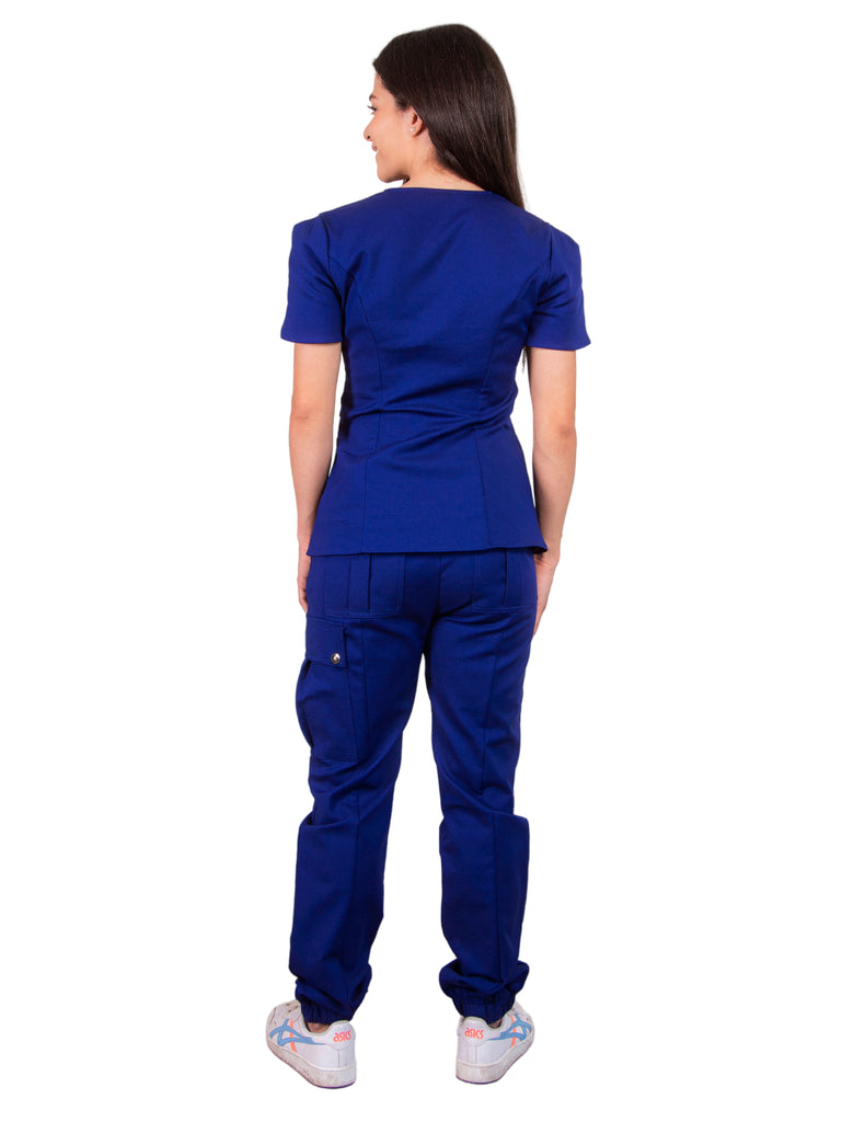 simply-scrubs Scrubs Women's Dutch Tulip Set Midnight Blue | scrub-supply.com