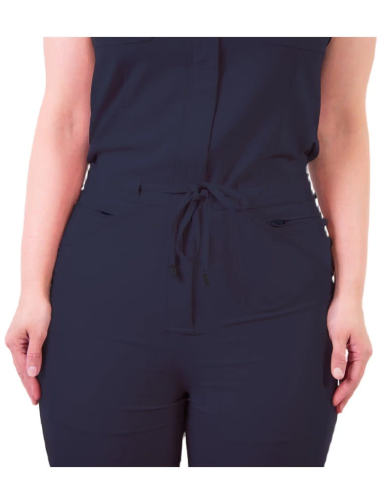 simply-scrubs Scrubs Women's Unity Jumpsuit Midnight Navy | scrub-supply.com