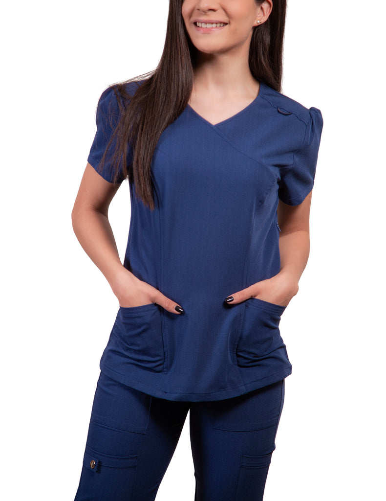 simply-scrubs Scrubs Women's Hybrid Jogger Set Estate Navy Blue | scrub-supply.com