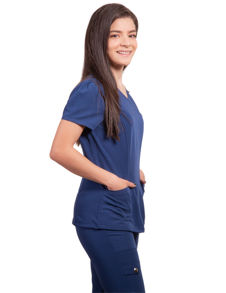 simply-scrubs Scrubs Women's Hybrid Jogger Set Estate Navy Blue | scrub-supply.com