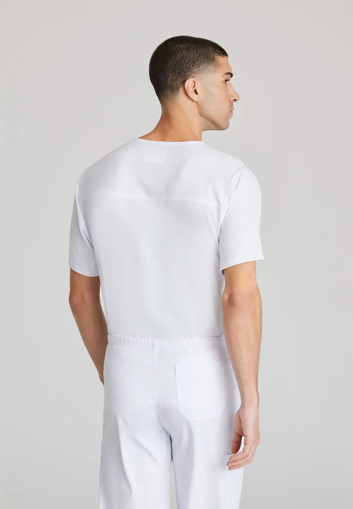 Barco Scrubs Men's Structure Top White | scrub-supply.com