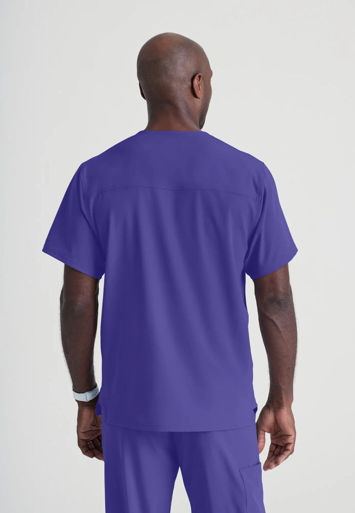 Barco Scrubs Men's Structure Top New Grape | scrub-supply.com