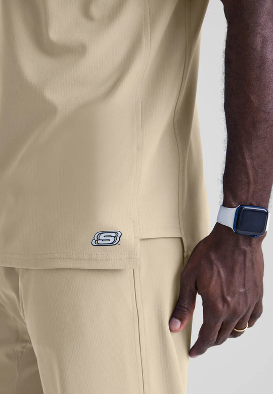 Barco Scrubs Men's Structure Top New Khaki | scrub-supply.com