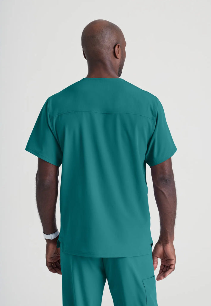 Barco Scrubs Men's Structure Top Teal | scrub-supply.com