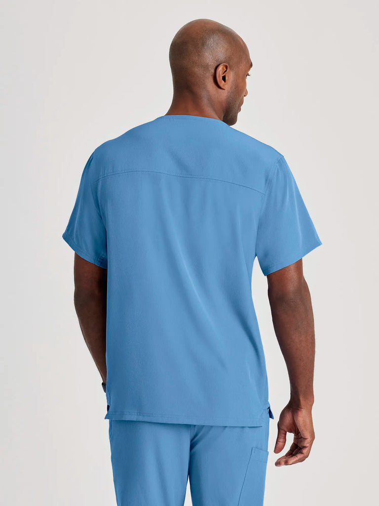 Barco Scrubs Men's Structure Top Ceil Blue | scrub-supply.com