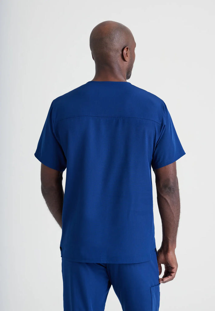 Barco Scrubs Men's Structure Top Navy | scrub-supply.com