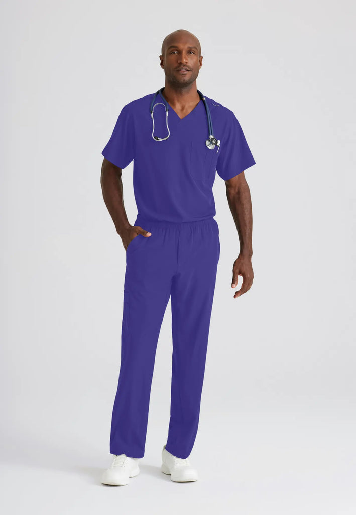 Barco Scrubs Men's Structure Pant New Grape | scrub-supply.com