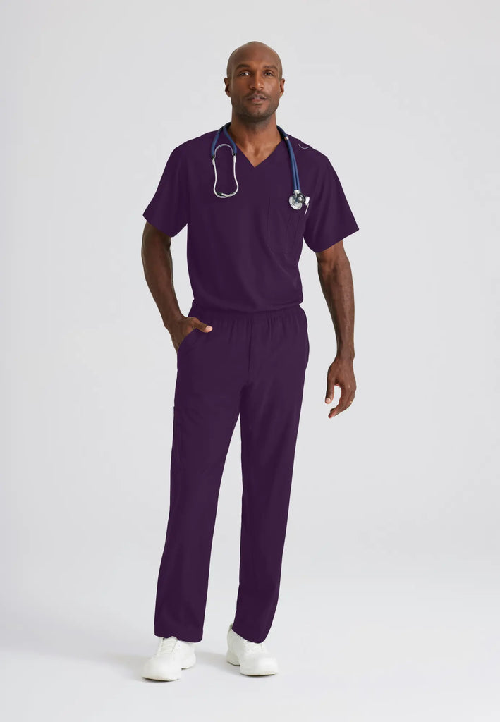 Barco Scrubs Men's Structure Pant Eggplant | scrub-supply.com