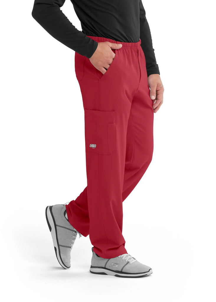 Barco Scrubs Men's Structure Pant True Red | scrub-supply.com