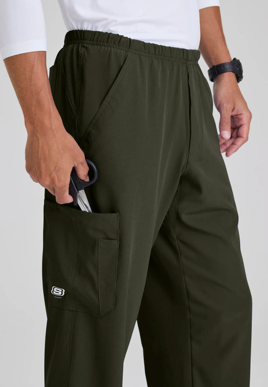 Skechers by Barco Scrubs Men's Structure Pant Olive | scrub-supply.com