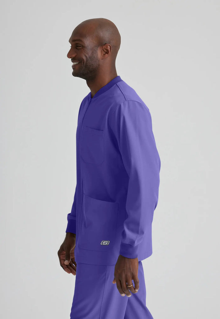 Barco Scrubs Men's Structure Warm-Up New Grape | scrub-supply.com