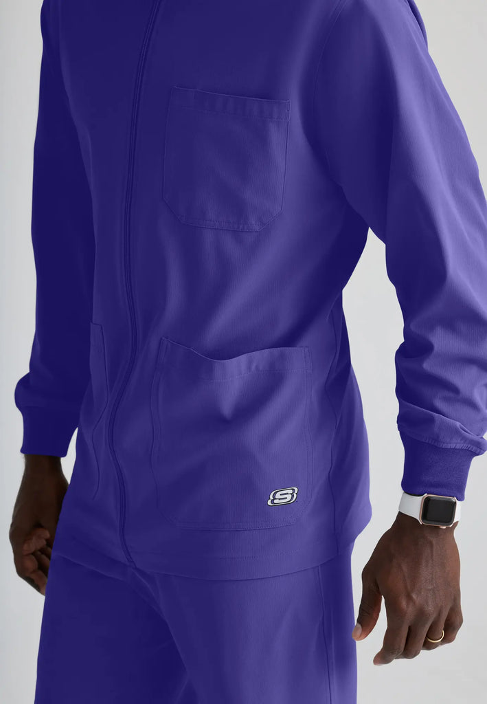 Barco Scrubs Men's Structure Warm-Up New Grape | scrub-supply.com