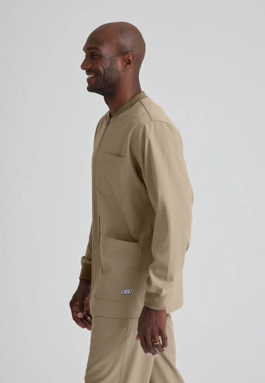Barco Scrubs Men's Structure Warm-Up New Khaki | scrub-supply.com