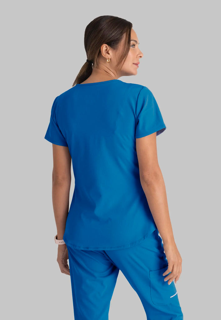 Barco Scrubs Women's Breeze Top New Royal | scrub-supply.com