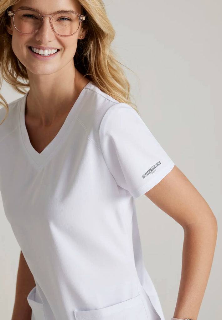 Barco Scrubs Women's Breeze Top White | scrub-supply.com