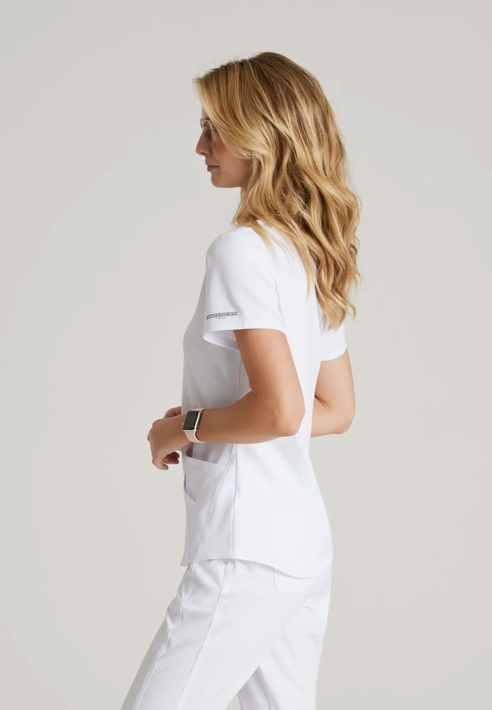 Barco Scrubs Women's Breeze Top White | scrub-supply.com