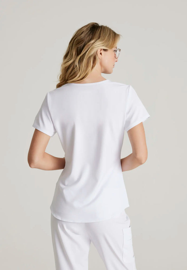 Barco Scrubs Women's Breeze Top White | scrub-supply.com