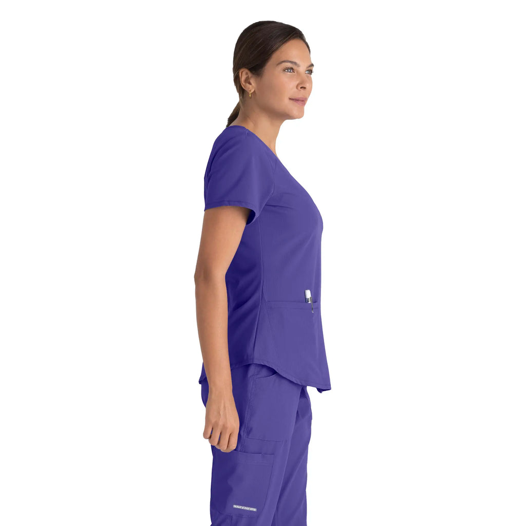 Barco Scrubs Women's Breeze Top New Grape | scrub-supply.com