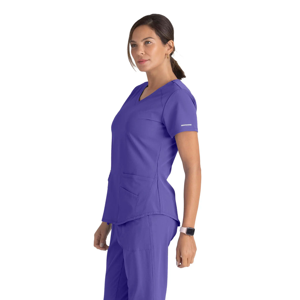 Barco Scrubs Women's Breeze Top New Grape | scrub-supply.com