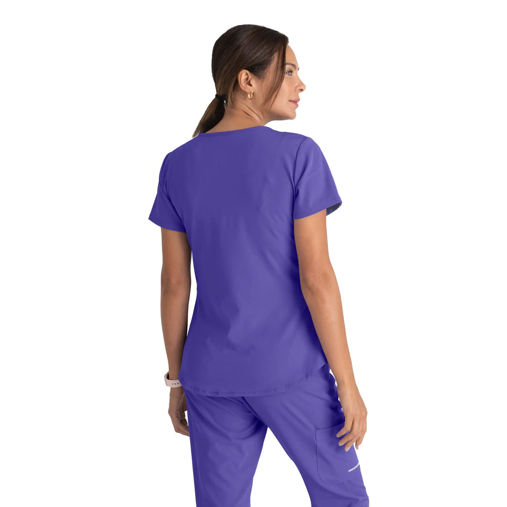 Barco Scrubs Women's Breeze Top New Grape | scrub-supply.com