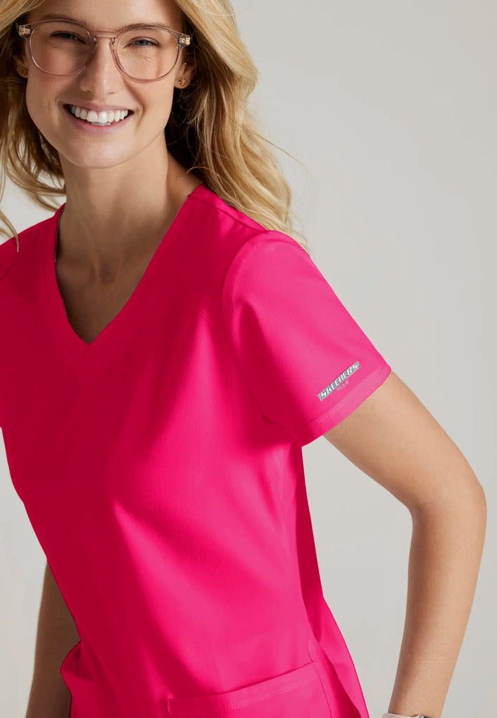 Barco Scrubs Women's Breeze Top Vibrance Pink | scrub-supply.com