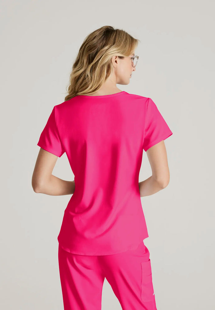 Barco Scrubs Women's Breeze Top Vibrance Pink | scrub-supply.com