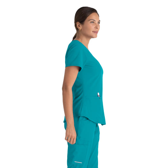 Barco Scrubs Women's Breeze Top Teal | scrub-supply.com