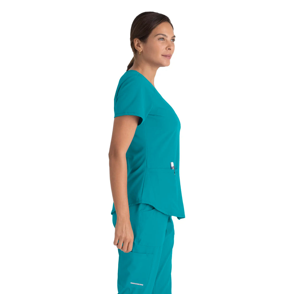 Barco Scrubs Women's Breeze Top Teal | scrub-supply.com