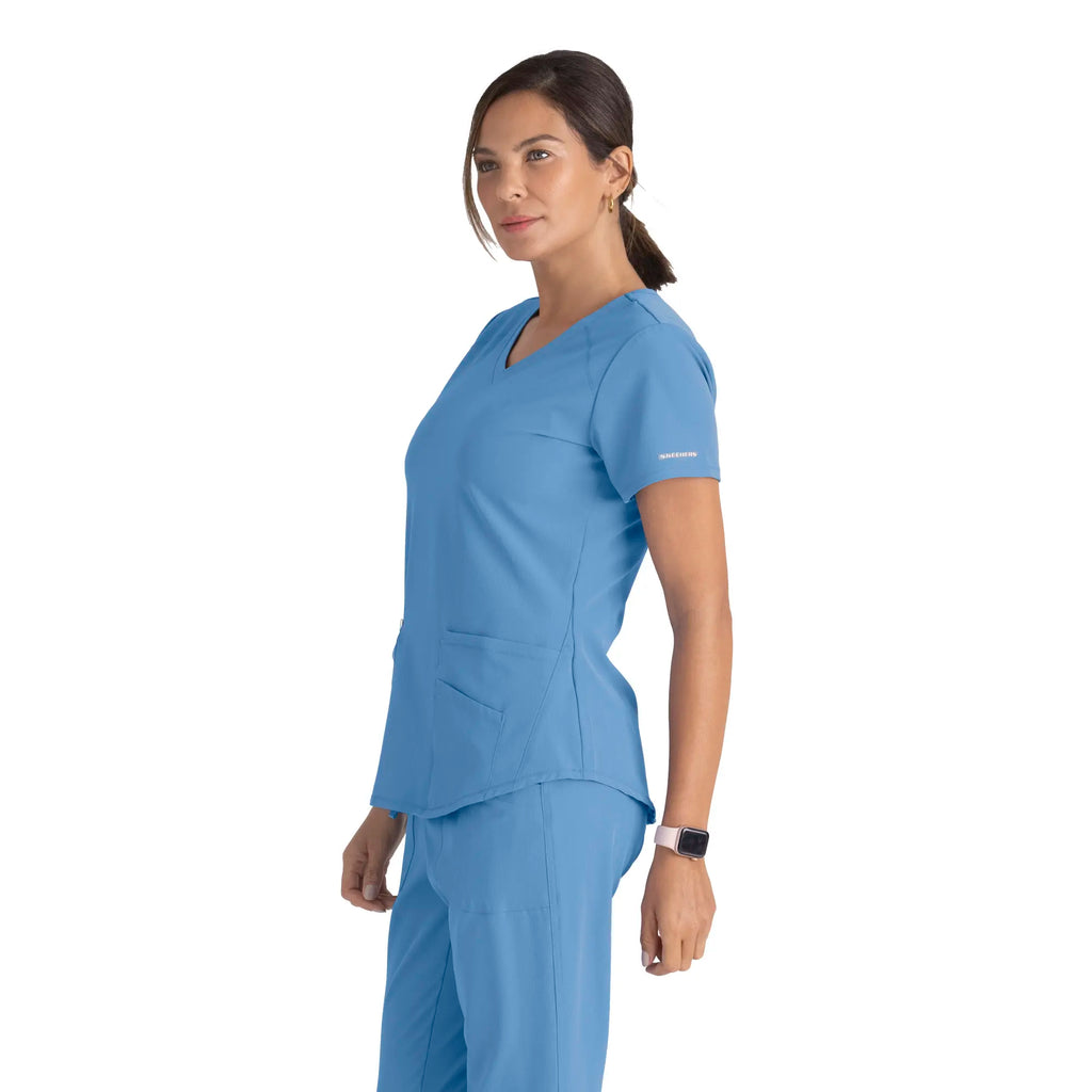 Barco Scrubs Women's Breeze Top Ceil Blue | scrub-supply.com