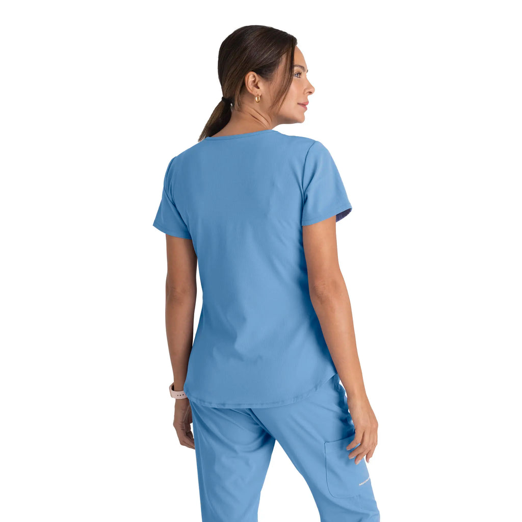 Barco Scrubs Women's Breeze Top Ceil Blue | scrub-supply.com