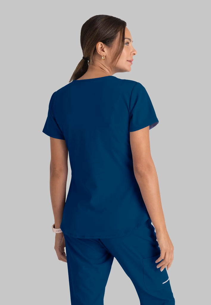 Barco Scrubs Women's Breeze Top Navy | scrub-supply.com