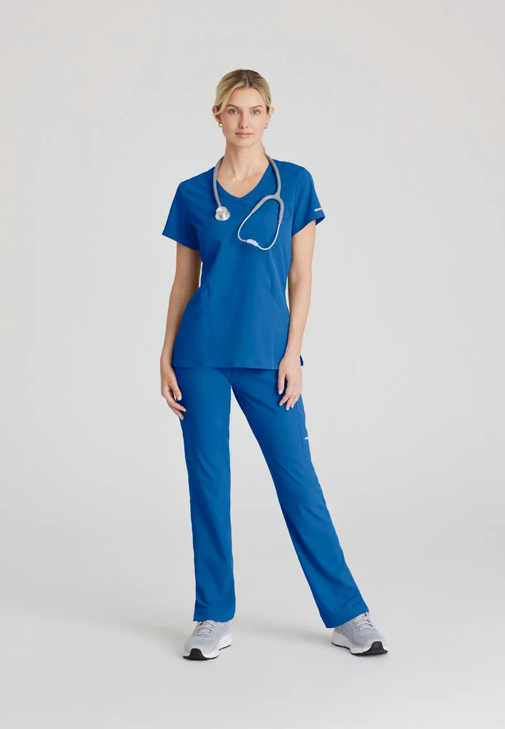 Barco Scrubs Women's Reliance Top New Royal | scrub-supply.com