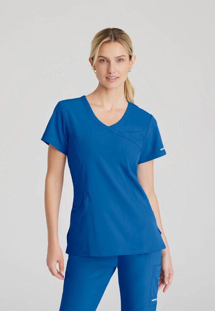 Barco Scrubs Women's Reliance Top New Royal | scrub-supply.com