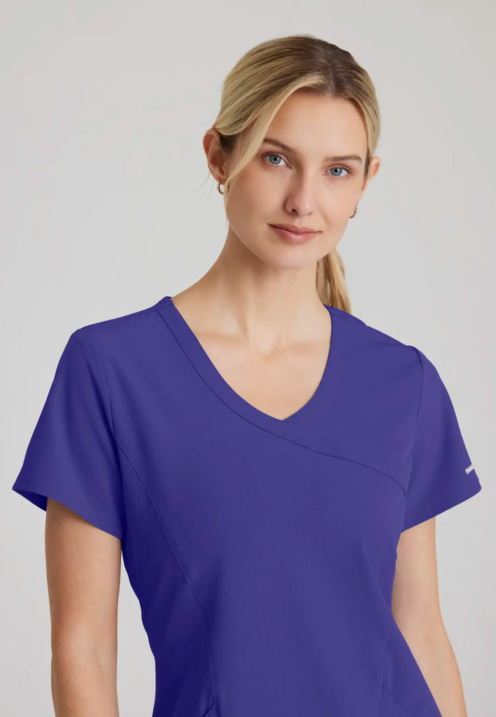 Barco Scrubs Women's Reliance Top New Grape | scrub-supply.com