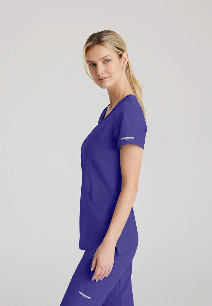 Barco Scrubs Women's Reliance Top New Grape | scrub-supply.com