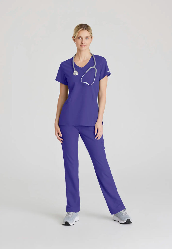 Barco Scrubs Women's Reliance Top New Grape | scrub-supply.com