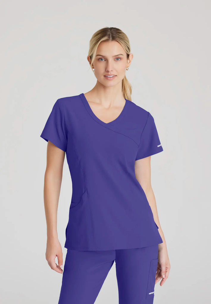 Barco Scrubs Women's Reliance Top New Grape | scrub-supply.com