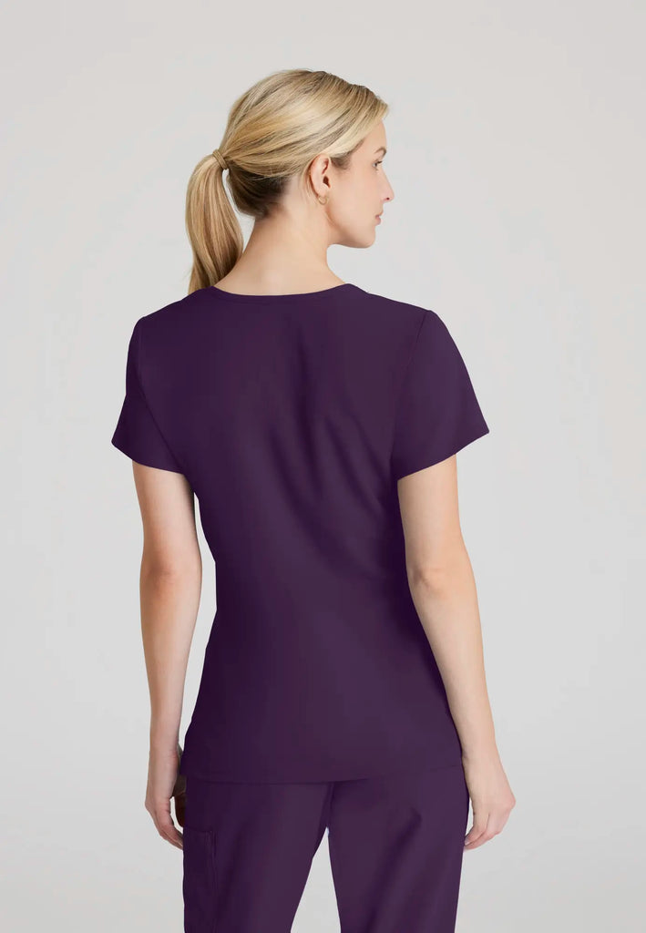 Barco Scrubs Women's Reliance Top Eggplant | scrub-supply.com