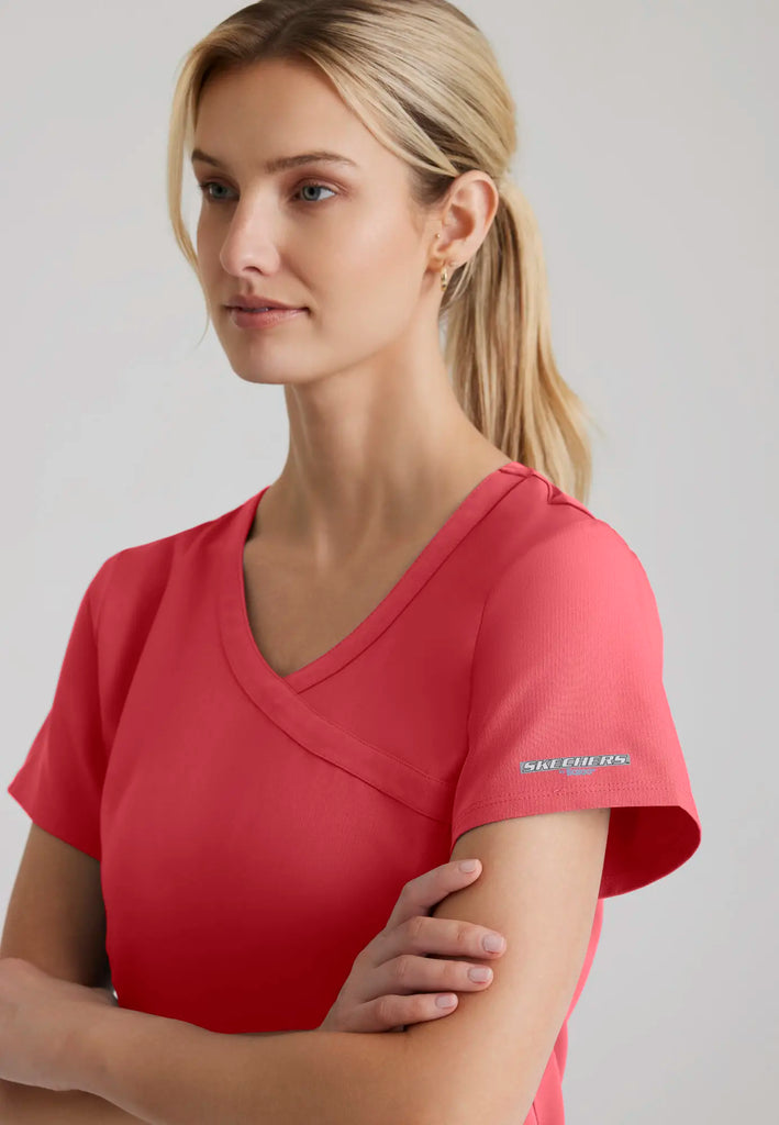 Barco Scrubs Women's Reliance Top True Red | scrub-supply.com