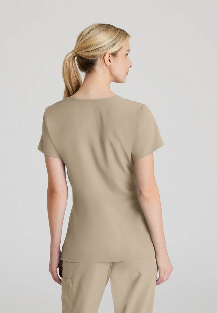 Barco Scrubs Women's Reliance Top New Khaki | scrub-supply.com