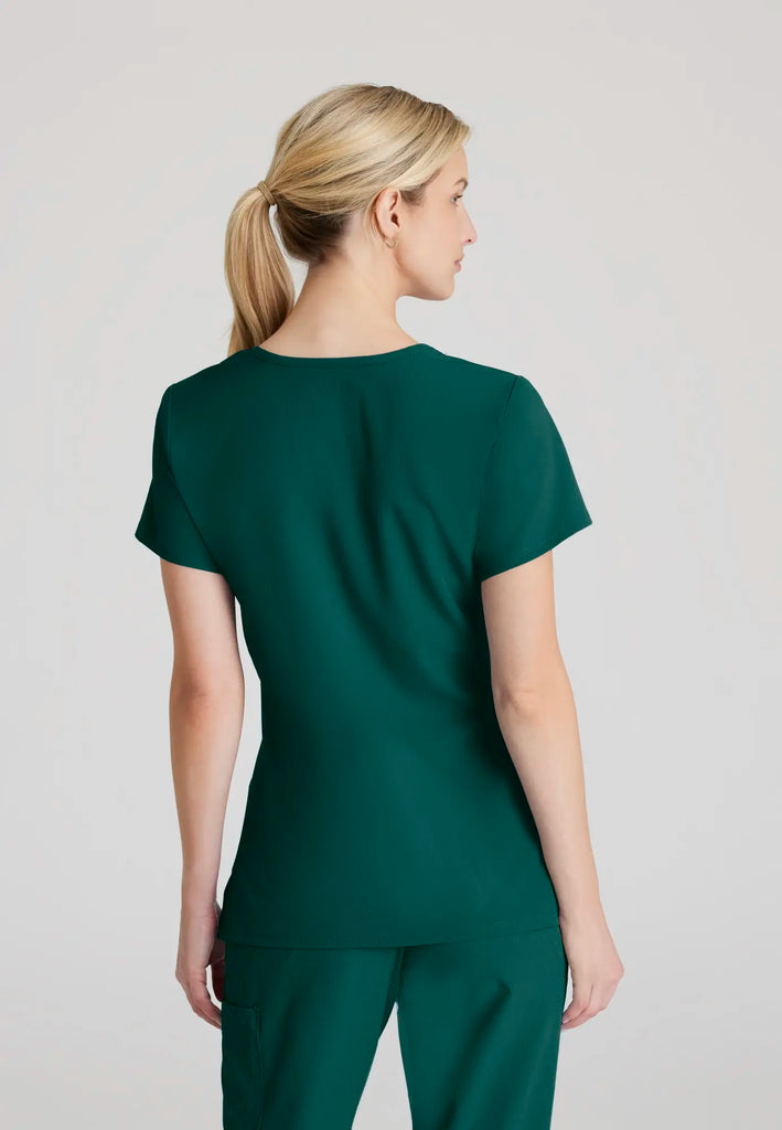 Barco Scrubs Women's Reliance Top Hunter Green | scrub-supply.com