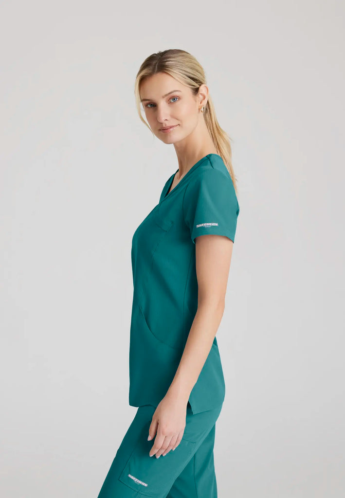 Barco Scrubs Women's Reliance Top Teal | scrub-supply.com