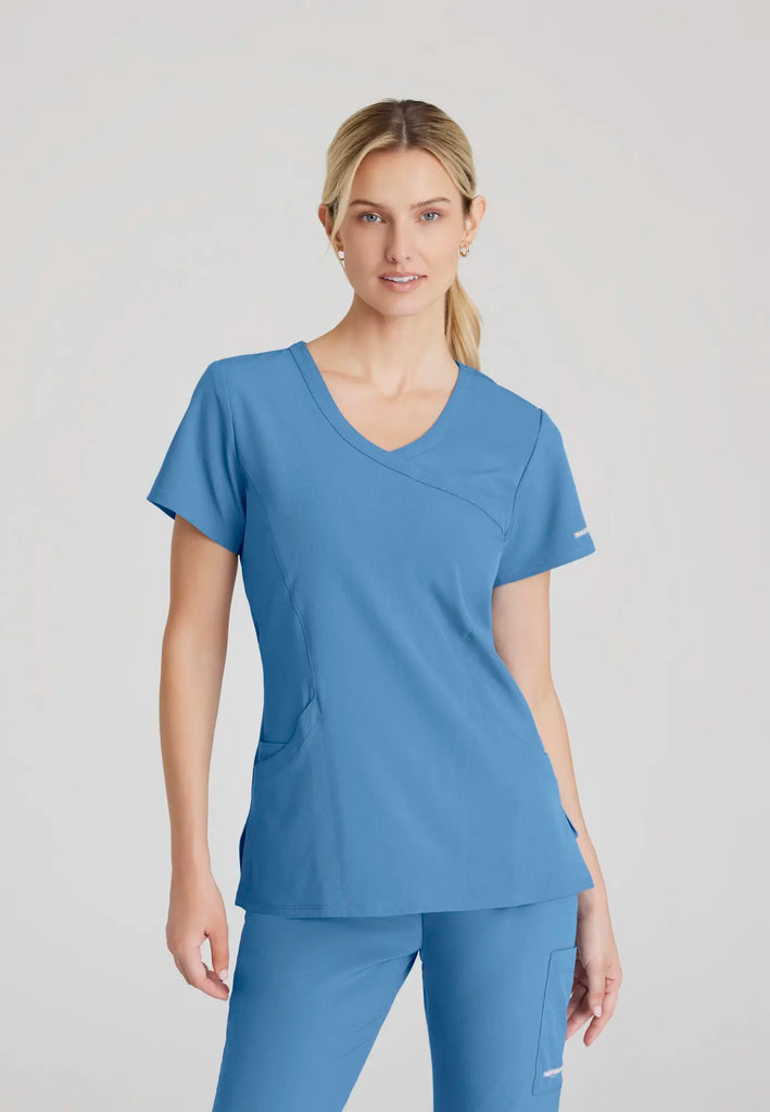 Barco Scrubs Women's Reliance Top Ceil Blue | scrub-supply.com