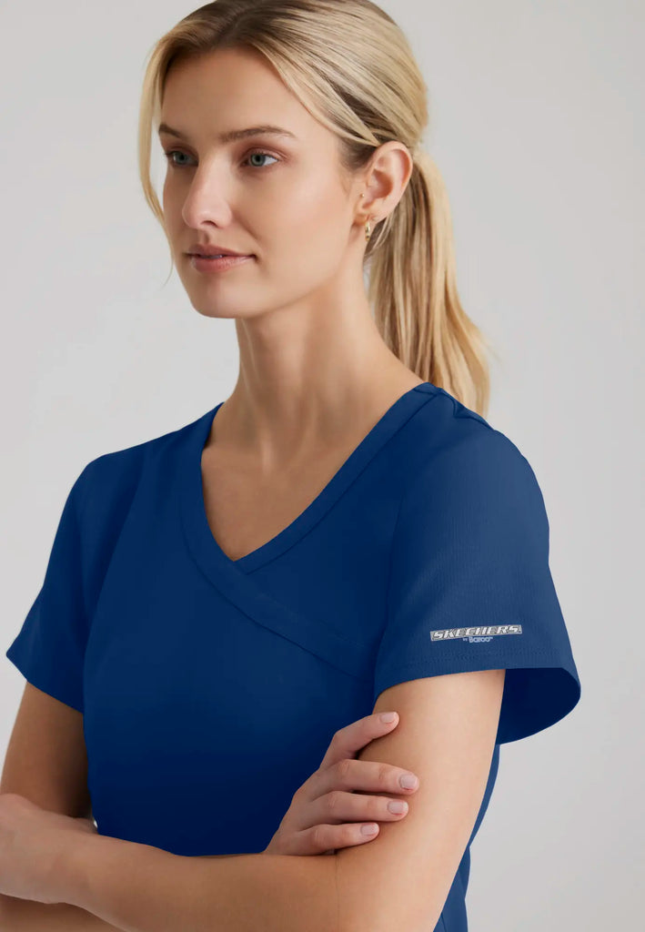 Barco Scrubs Women's Reliance Top Navy | scrub-supply.com