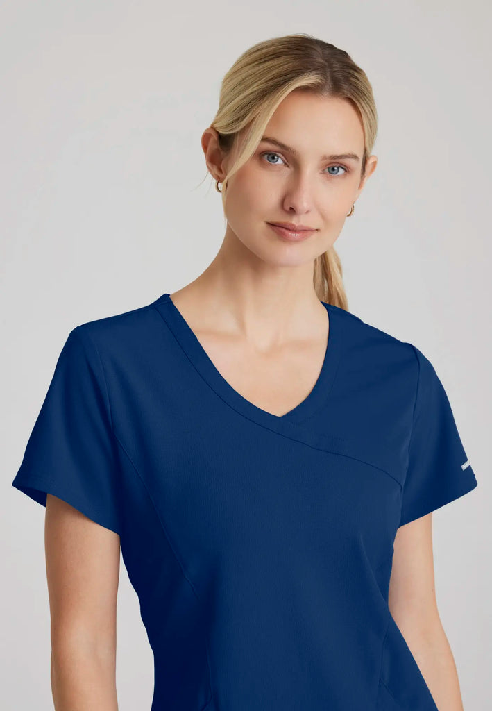 Barco Scrubs Women's Reliance Top Navy | scrub-supply.com