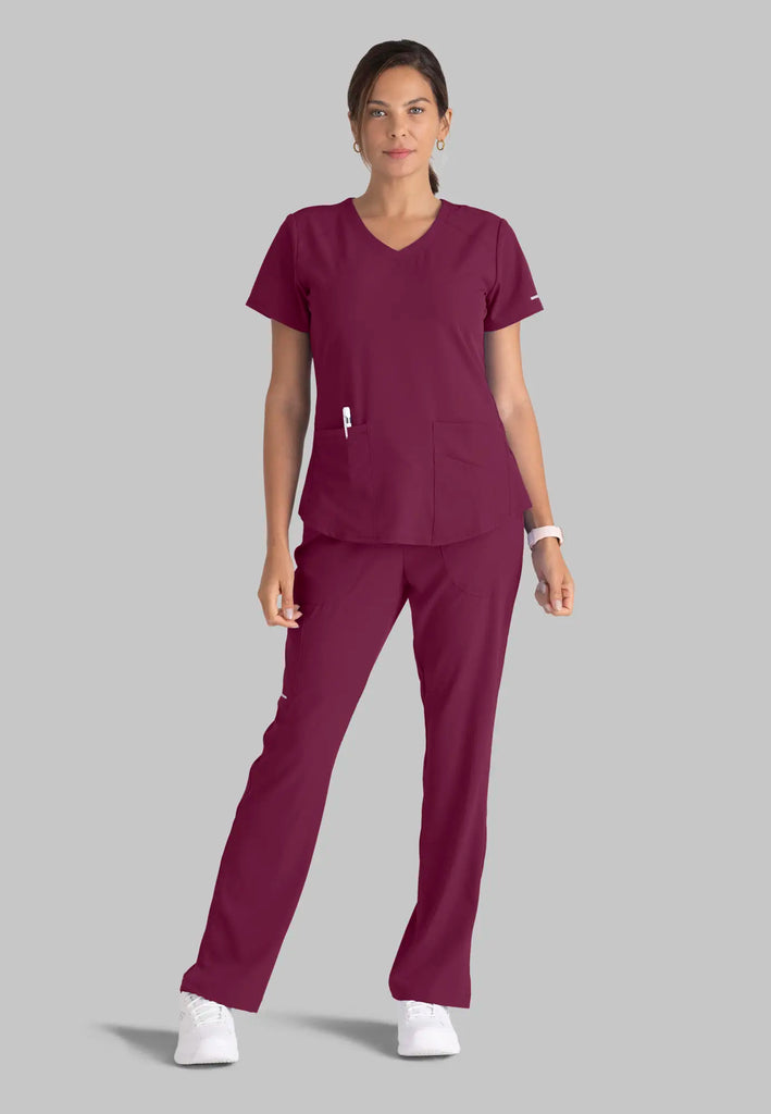 Barco Scrubs Women's Reliance Pant Wine | scrub-supply.com